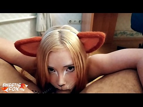 ❤️ Кіцуне ковтає член і кончить в рот ️❌ Порно vk у нас